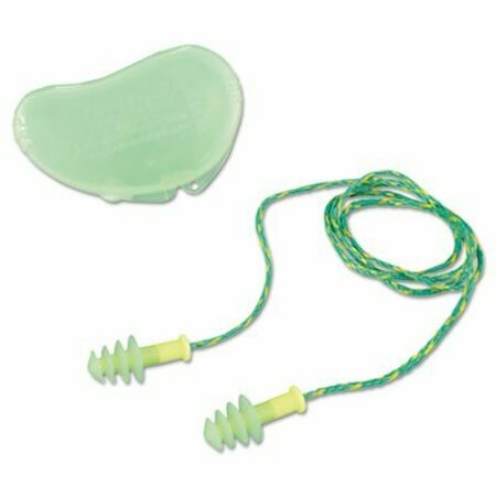 HONEYWELL ENVIRONMENTAL HowardLeig, Fus30s-Hp Fusion Multiple-Use Earplugs, Small, 27nrr, Corded, Gn/we, 100 Pairs FUS30SHP